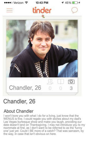 Friends Tinder Chandler